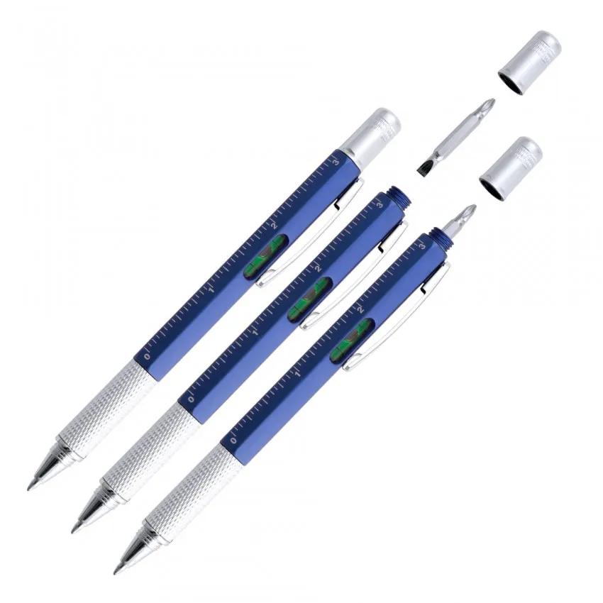 Stylo multi-outil bleu « Le Seigneur est ma force »