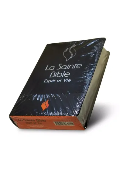 Bible Segond 1910 Esprit et Vie - simili cuir souple noir, tranche argent