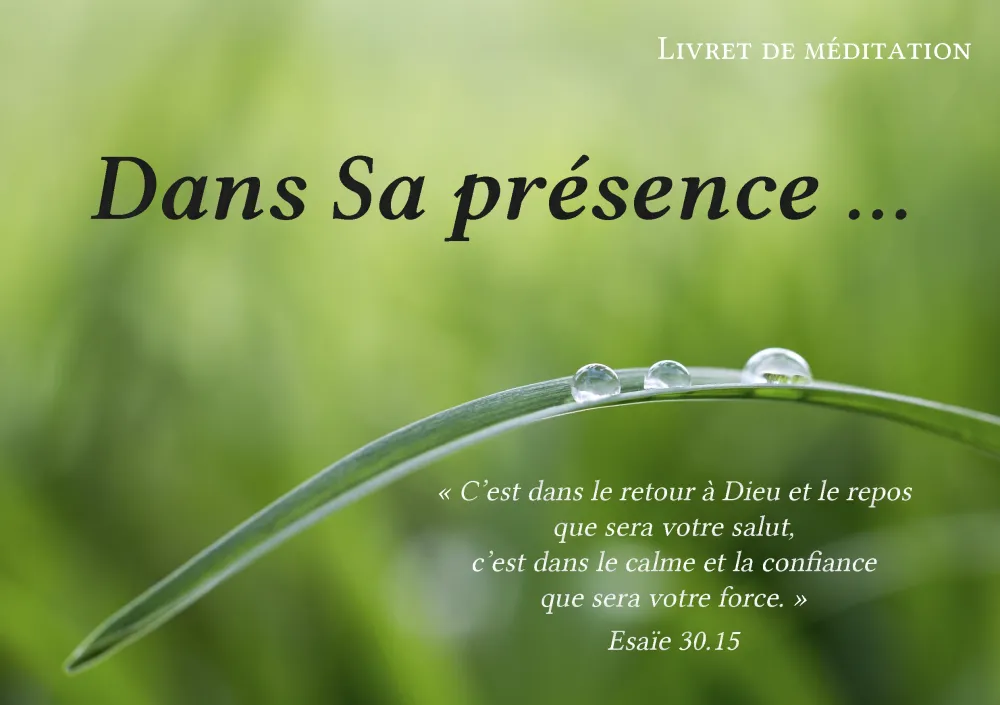 Dans Sa présence… - livret de méditation + audios en CD et téléchargement