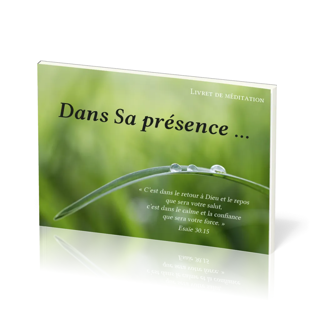 Dans Sa présence… - livret de méditation + audios en CD et téléchargement
