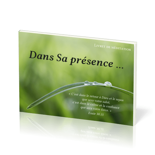 Dans Sa présence… - livret de méditation + audios en CD et téléchargement