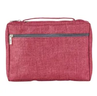 Pochette pour Bible, bordeaux en tissu avec Ichtus - taille S