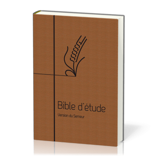 Bible d'étude Semeur 2015 - couverture souple brune, marron, tranche blanche