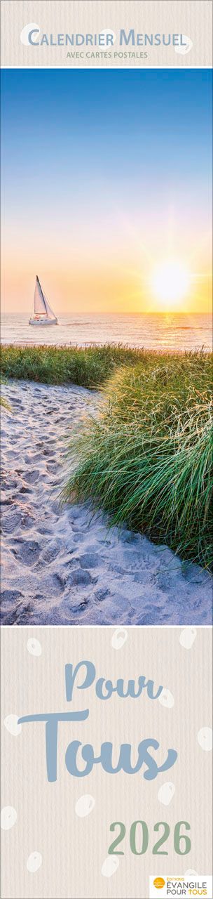Pour tous (Paysages) - Calendrier cartes postales, vertical