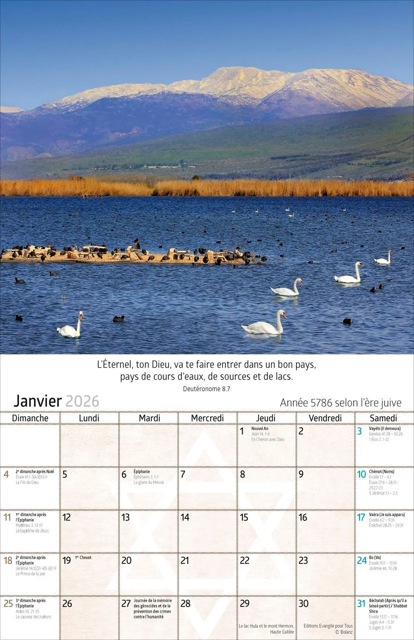 Israël - Calendrier mural