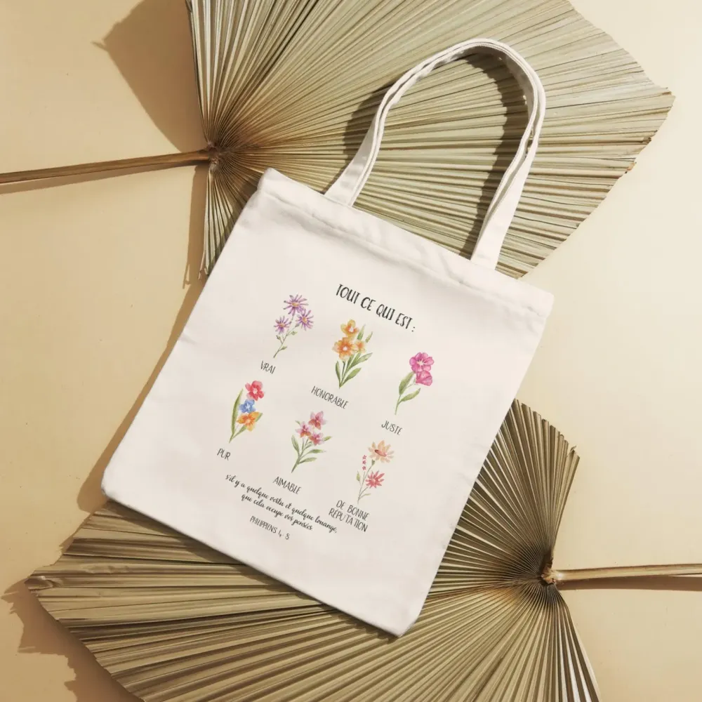 Tote bag « Tout ce qui est […] » - Ph 4.8