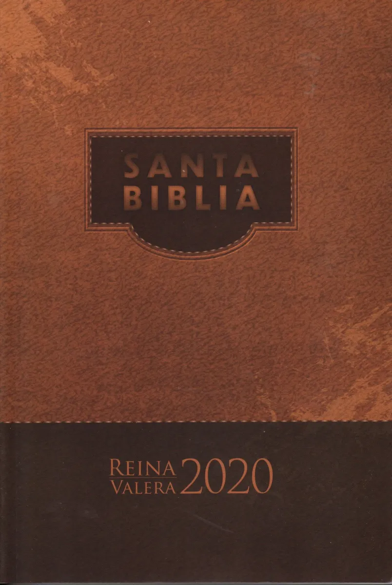 Espagnol, Bible RVR2020, brochée, marron - rústica marrón misionera 070