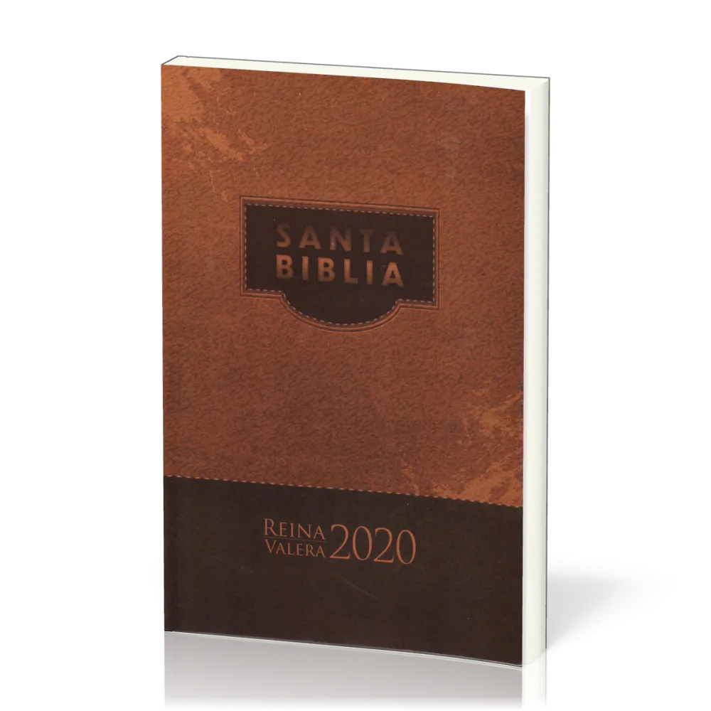 Espagnol, Bible RVR2020, brochée, marron - rústica marrón misionera 070