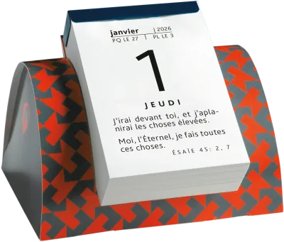 Calendrier Parole pour aujourd'hui - modèle de table