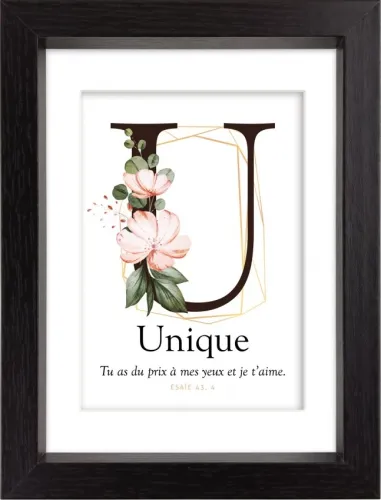 Mon cadre inspiration - U comme Unique