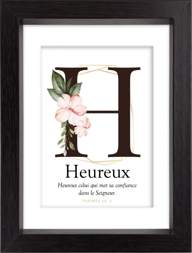 Mon Cadre Inspiration - H comme Heureux