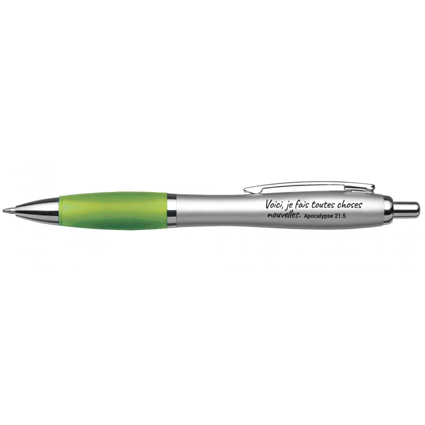Sylo à bille - Encre bleue - Mot d'ordre 2026, vert