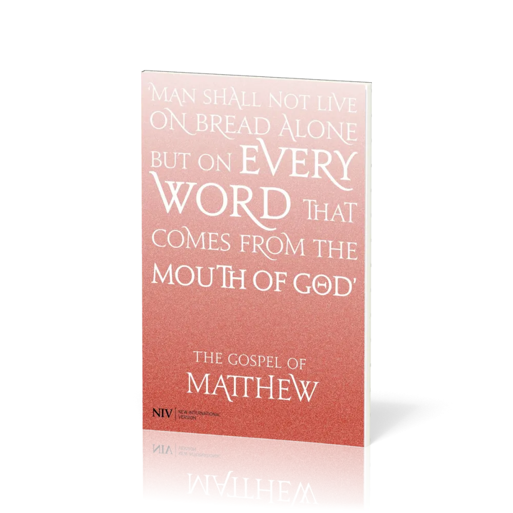Anglais, Évangile de Matthieu NIV, orange - Gospel of Matthew NIV