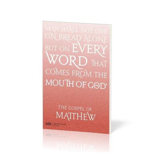 Anglais, Évangile de Matthieu NIV, orange - Gospel of Matthew NIV