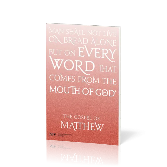 Anglais, Évangile de Matthieu NIV, orange - Gospel of Matthew NIV