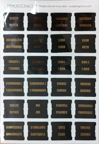 Cavaliers bibliques noir et or