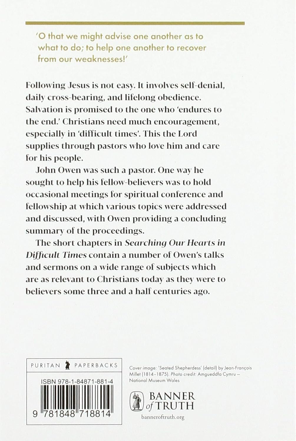 Searching Our Hearts in Difficult Times - Abridged and Made Easy to Read