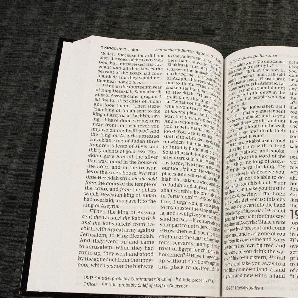 Anglais, Bible, NKJV, gros caractères, bordeaux