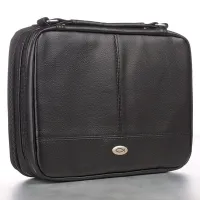 Pochette Bible XS, noir, similicuir, avec organiseur