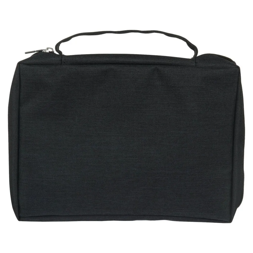 Pochette Bible, taille S, toile noire et ichthus