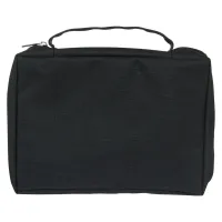Pochette Bible, taille S, toile noire et ichthus