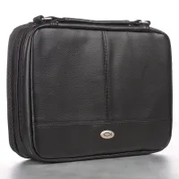 Pochette Bible XS, noir, similicuir, avec organiseur