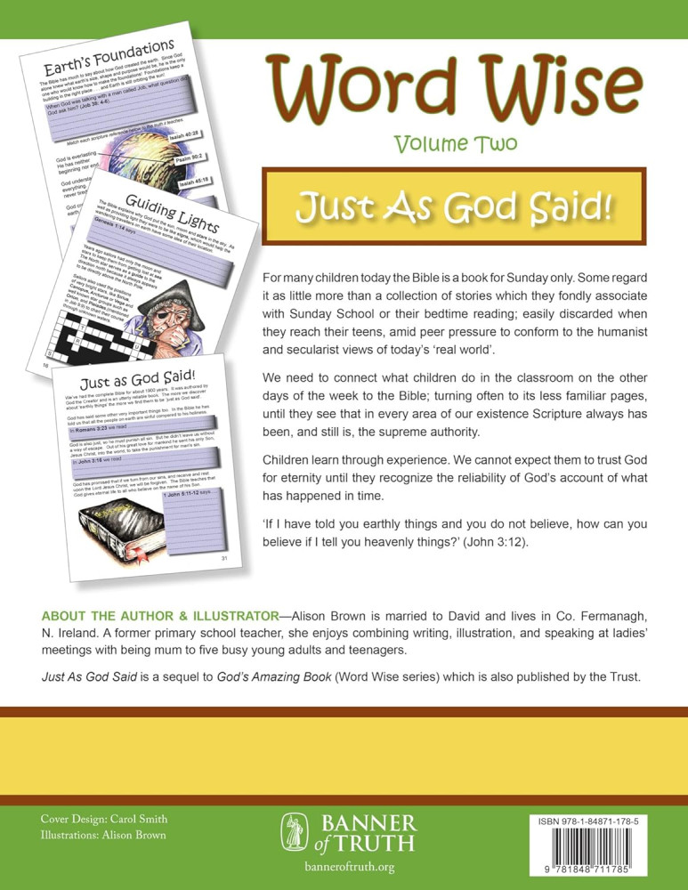 Word Wise - Volume 2, Just as God Said!