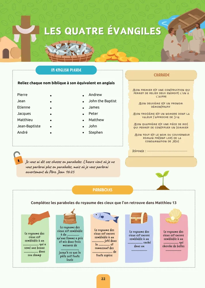 Cahier d'activités 100% Bible (Le)