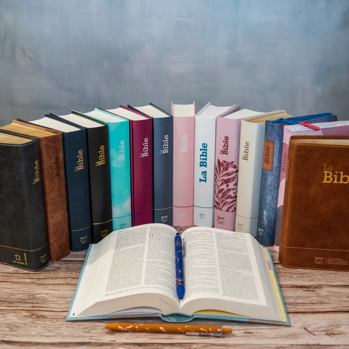 Bible Segond 21 compacte (Premium Style) - couverture semi-rigide duo cuir praliné-chocolat, avec...
