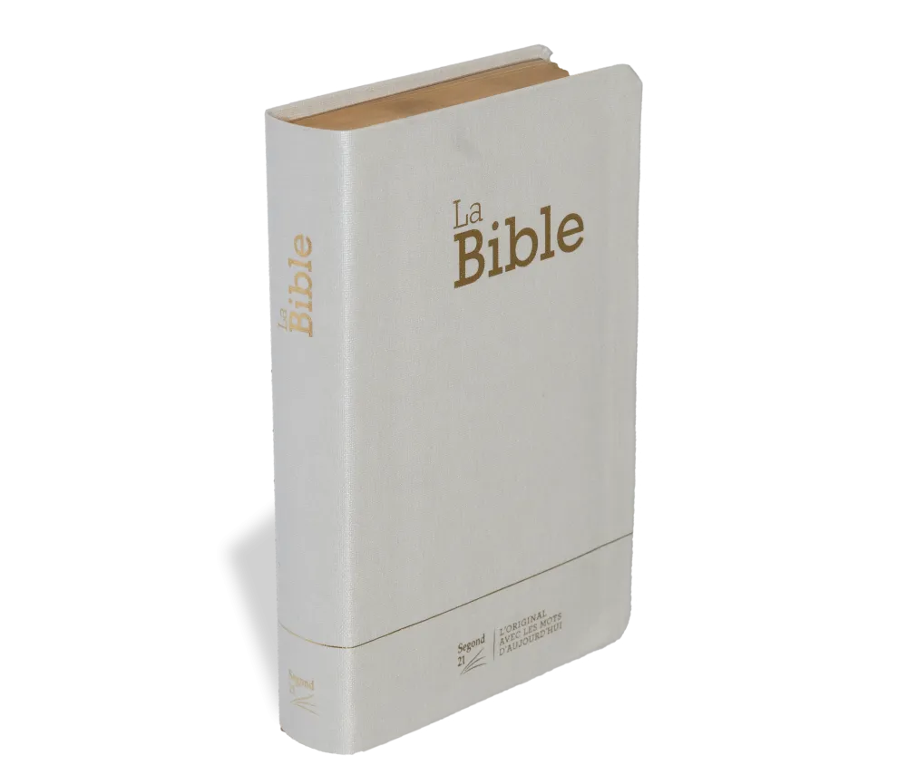 Bible Segond 21 compacte (Premium Style) - couverture souple toile blanche, avec tranches dorées...