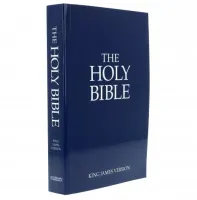 Anglais, Bible KJV, souple, bleue, economy