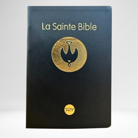 Bible à la Colombe Segond 1978, noire - semi-rigide, tranches or