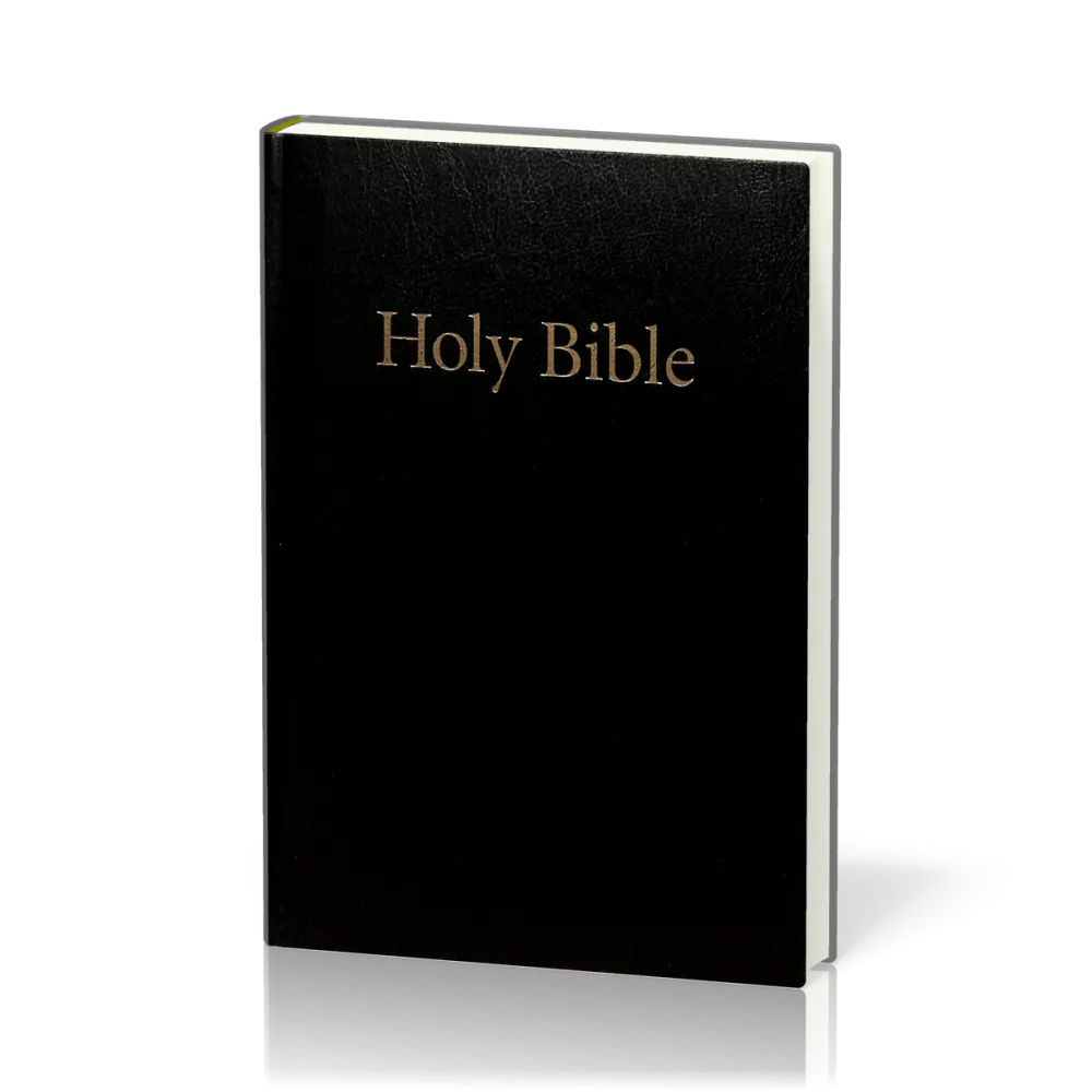 Anglais, Bible King James Version, moyen modèle, rigide, noire