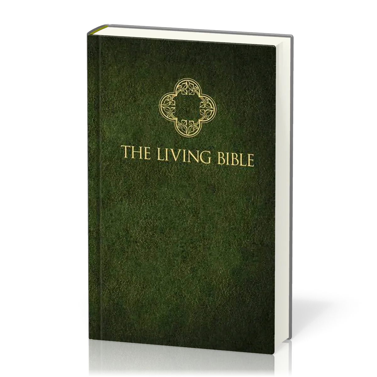 Anglais, Bible The Living Bible, matelassée, verte