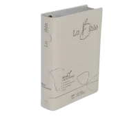 Bible Segond 21, gros caractères - couverture souple en toile blanche, tranche argentée