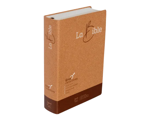 Bible Segond 21, gros caractères - couverture semi-rigide, papier brun chiné en fibres naturelles