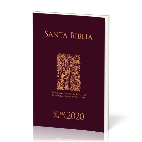 Espagnol, Bible, Reina Valera 2020, Bible d'évangélisation, brochée, bordeaux