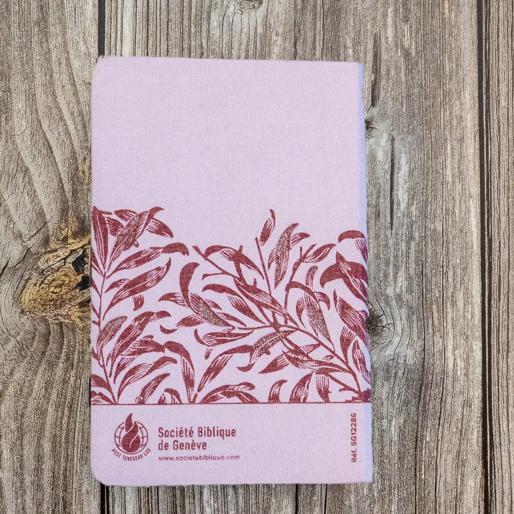 Bible Segond 21 compacte (Premium Style) - couverture souple, toile rose avec paillettes et onglets