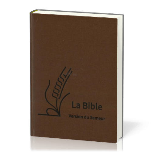 Bible Semeur 2015, gros caractères - couverture semi-souple, textile brun