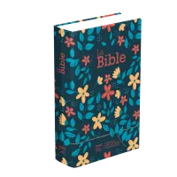 Bible Segond 21 compacte (Premium Style) - couverture rigide, toilée matelassée, motifs marguerites