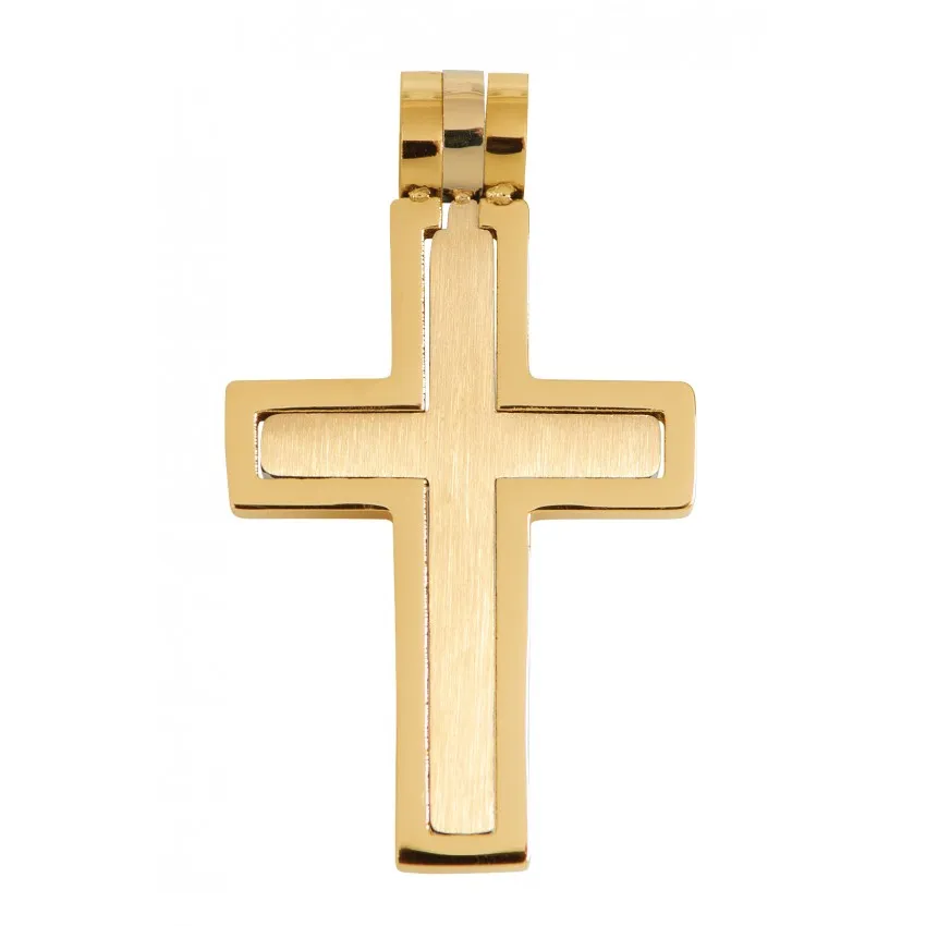Pendentif croix composé de deux parties distinctes