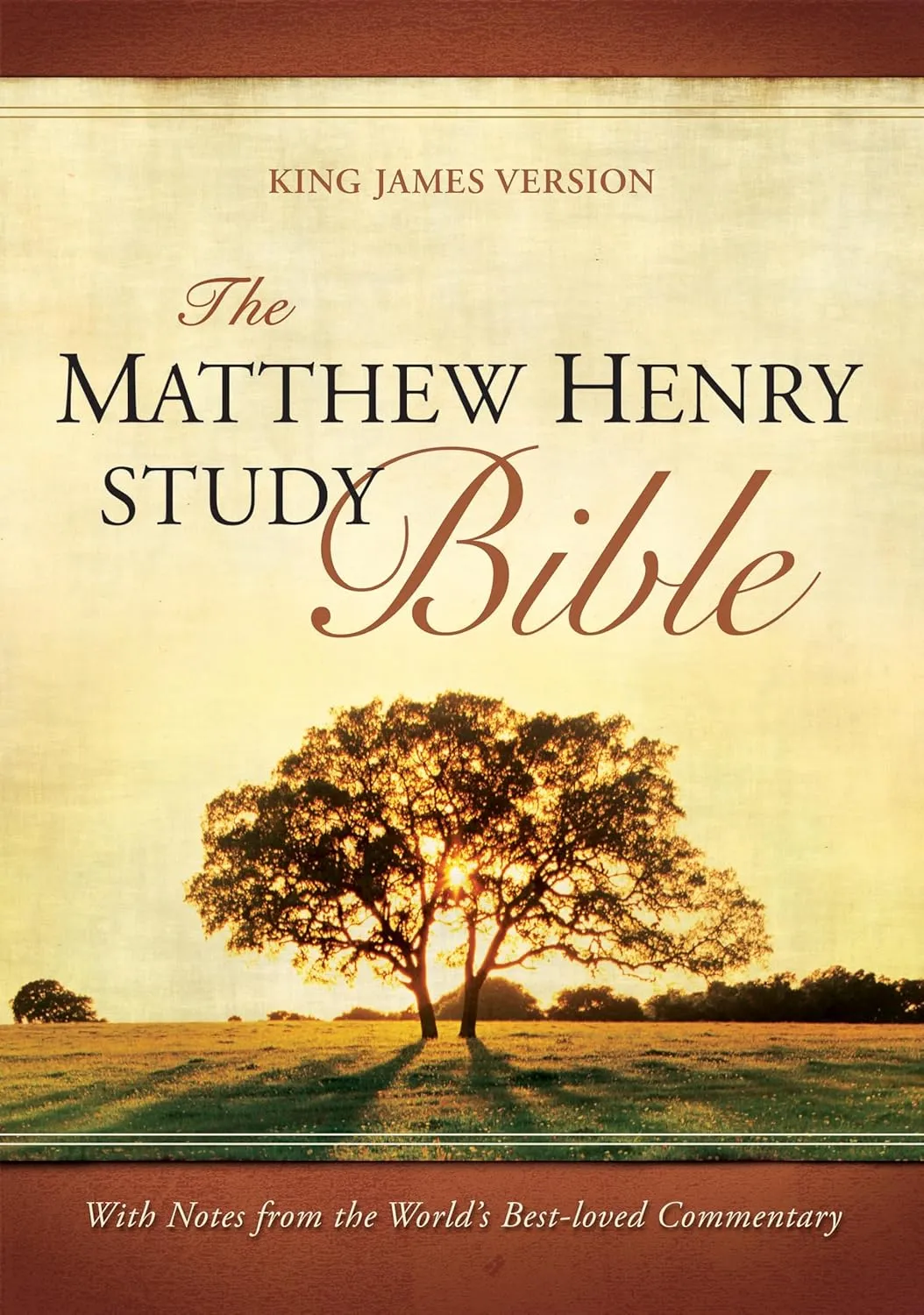 Anglais, Bible KJV d'étude Matthew Henry - couverture illustrée