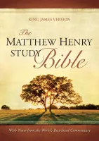 Anglais, Bible KJV d'étude Matthew Henry - couverture illustrée