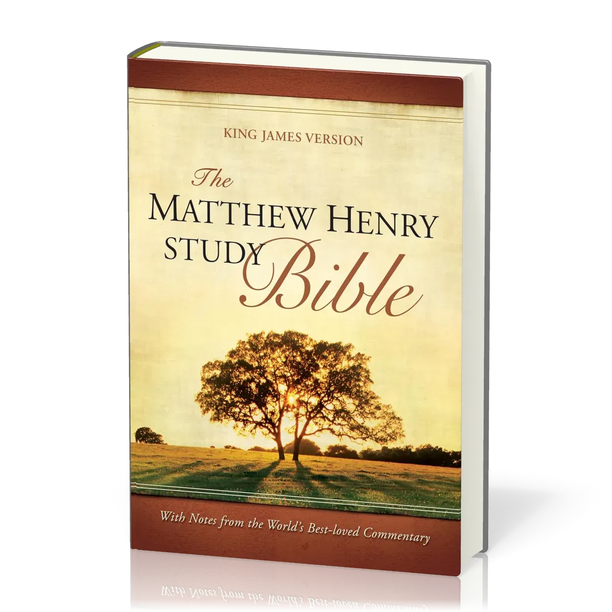 Anglais, Bible KJV d'étude Matthew Henry - couverture illustrée