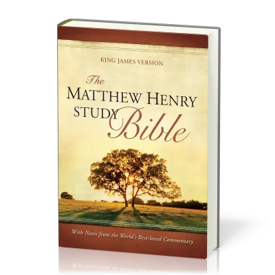 Anglais, Bible KJV d'étude Matthew Henry - couverture illustrée