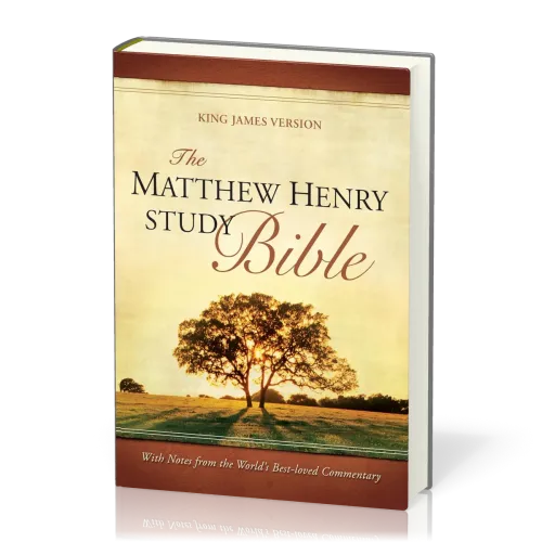 Anglais, Bible KJV d'étude Matthew Henry - couverture illustrée