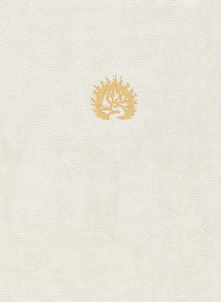 Bible d’étude de la foi réformée - Blanc, Similicuir, tranches or, un signet