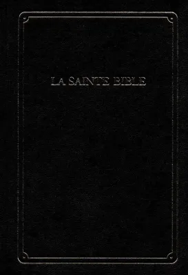 Bible Segond 1910, format miniature - couverture rigide noire, onglets, ruban marque-pages