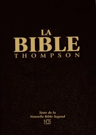 Bible d'étude Thompson NBS, noire - couverture rigide, skyvertex, tranche or, avec onglets