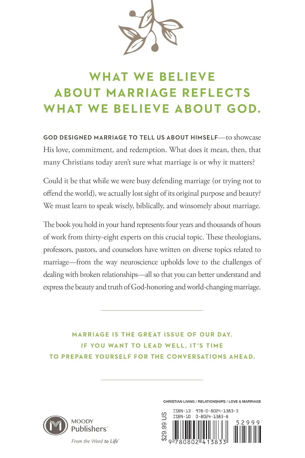 Marriage - Its Foundation, Theology, and Mission in a Changing World. Biblical Guidance for Your...